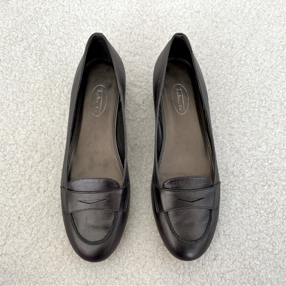 Talbots brown leather loafers shoes - size 8
